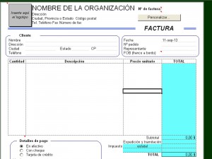 plantilla factura Excel