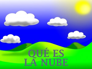 Nube sobre el cielo